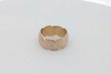 14k Yellow Gold Textured Band Ring 9.7 Grams Size 8.5 Eb0926rexsa