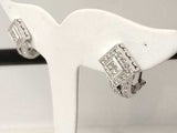 2.86 Cttw Diamond Earrings 18k White Gold 9.5 Grams Mk0626czrmia