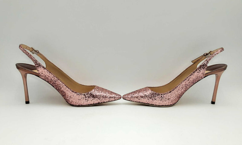 Jimmy Choo Candy Floss Erin 85 Sequin Heels Size 38 Hs0823ozxsa