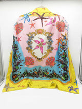 Versace Multicolored Silk Tresor De La Mer Shells Sleeveless Shirt 42 Do426wrxde
