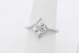 0.92cttw Princess Cut Diamond Ring 18k White Gold 3.5 Grams Size 7 Eb0826ixzsa
