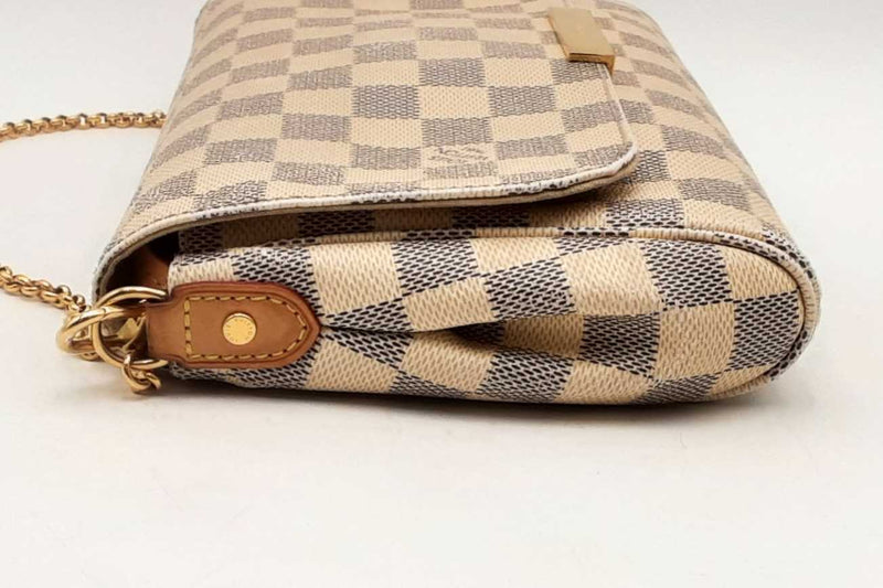 Louis Vuitton Damier Azur Favorite Shoulder Bag Eb1024oxzsa