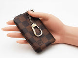 Louis Vuitton Pochette Clés Key Pouch In Damier Ebene Coated Canvas Fw0726lxzdu