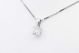 0.4ctw Diamond Pendant Necklace In 14k White Gold 3 Grams 18.5 Inch Eb0825orxde