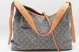 Louis Vuitton Monogram Washed Grey Denim Carryall Shoulder Bag Eb0926ooxzde