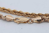 10k Yellow Gold Rope Bracelet 3.6 Grams 10 Inch Eb0726lrxsa