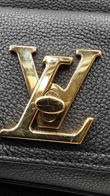 Louis Vuitton Black Leather Lockme Bucket Bag Eb1225rxzdu