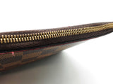 Louis Vuitton Pochette Brown Damier Ebene Coated Canvas Pouch Do0926oxzde