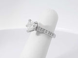 1.60 Cttw Diamond 14k White Gold Ring 4.2 Grams Size 4.5 Aa0625olxzsa