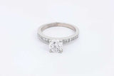 1.32ctw Diamond Ring In 14k White Gold 2.9 Grams Size 6.75 Eb0325lrxzsa