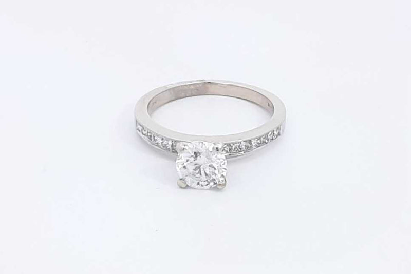 1.32ctw Diamond Ring In 14k White Gold 2.9 Grams Size 6.75 Eb0325lrxzsa