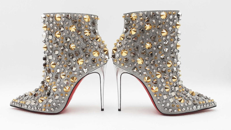 Christian Louboutin Full Kate 100 Calf Glitter Specchio Size 40 Sd0525orzsa