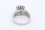 3.24cttw Diamond Ring In 14k White Gold 8.4 Grams Size 8 Eb0226oxxzde