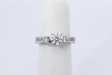 0.81ctw Diamond Wedding Set In 14k White Gold 4.6 Grams Size 5 Eb1125irxdu