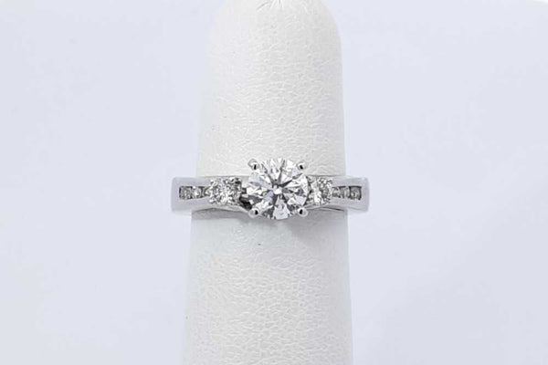 0.81ctw Diamond Wedding Set In 14k White Gold 4.6 Grams Size 5 Eb1125irxdu