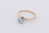 0.50ctw Diamond Solitaire Ring In 14k Yellow Gold 2 Grams Size 6 Eb0725oorsa