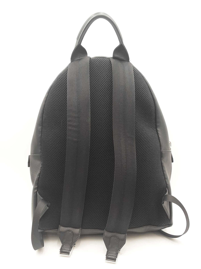 Fendi Karlito Karl Lagerfeld Black Leather Backpack Sd1024orzsa