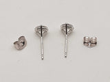 1.04 Cttw Lab Grown Diamonds 14k White Gold 0.7g Stud Earrings Do0726orxde