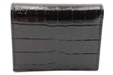 Tom Ford Classic Tf Crocodile Embossed Black Leather Wallet Eb0425orxdu