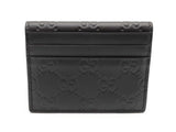 Gucci Gg Emblem Black Leather Card Case Sd0626lrzde