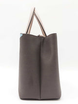 Fendi Petit 2jour Monster Eyes Tote In Vitello Elite Gray Leather Fw0926wzxdu