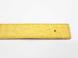 Hermes 32mm Mimosa Yellow Crocodile Leather Belt Do0126oxzxde