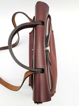 Hermes Herbag 31 Prune Red Purple Militaire Canvas Leather Bag Do0525exzde
