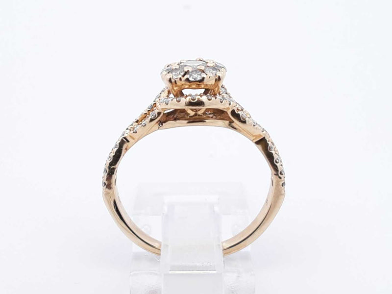 1.10 Cttw Diamond & 14k Yellow Gold Ring 3.3 Grams Size 7 Fw0824rxzdu