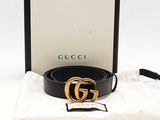 Gucci 414516 Black Belt / Buckle Size 38 Aa0926lcrsa