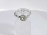 .55 Cttw Diamond 18k White Gold Ring 3.7 Grams Size 6.5 Aa0725wzxsa