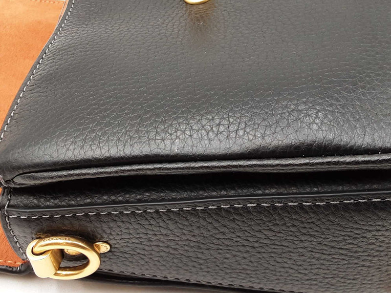 Coach Cassie Crossbody Bag 19 In Black Pebbled Leather Fw1125ixdu