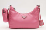 Prada 2005 Pink Nylon Re-edition Shoulder Bag Eb0726rxzsa
