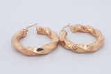 14k Yellow Gold Hoop Earrings 4.6 Grams Eb1124lrxsa