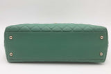 Chanel Green Quilted Caviar Cocotop Handle Flap Bag Eb0626oixzsa