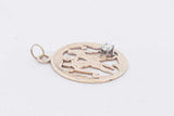 14k Yellow Gold Gemini Zodiac Pendant With A Diamond 3.9 Grams Eb0326wxzsa
