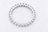 0.45cttw Lab Grown Diamond Eternity Band 14k White Gold 1.2g Sz 5.25 Eb0828wrxsa