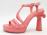 Chanel Goatskin Parthenon Platform Heels Pink Size 36 Aa0525crsa