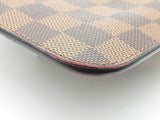 Louis Vuitton Pochette Brown Damier Ebene Coated Canvas Pouch Do0926pxzde