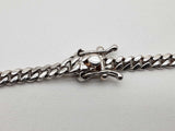 14k White Gold 36.2g Solid Cuban Chain 26 In Aa0725lexzsa