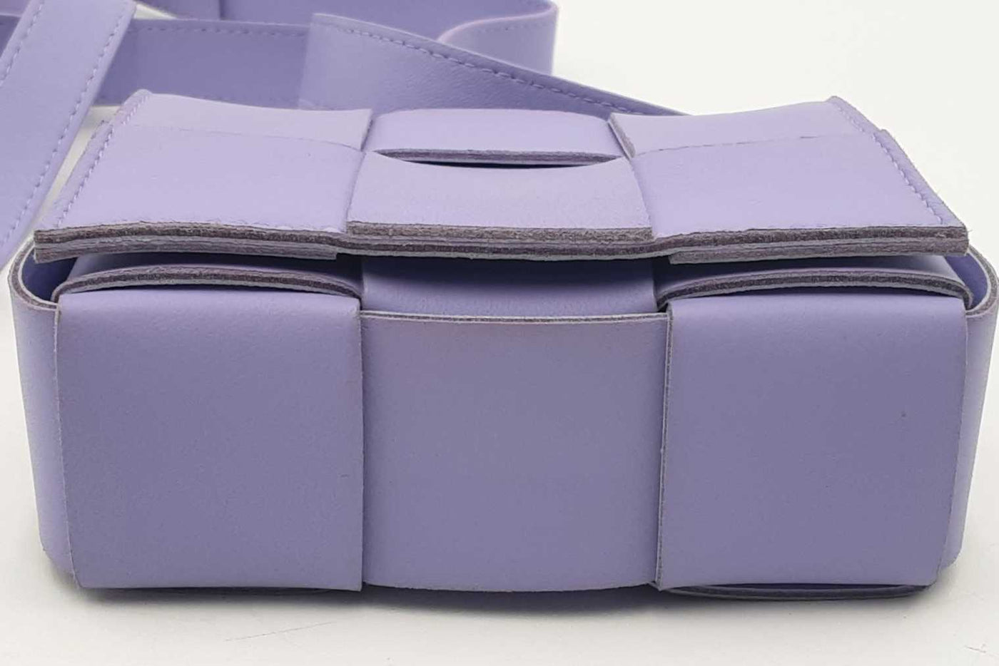 Bottega Veneta Wisteria Purple Intrecciato Mini Cassette Crossbody
