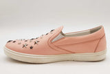 Jimmy Choo Studded Star Pink Leather Slip On Sneakers Size 43 Eb1225lexde
