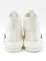 Christian Dior B23 High Top White & Transparent Oblique Sneakers Size 7.5 Fw0526lrzdu
