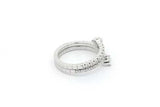 0.54cttw Diamond Wrap Ring In 14k White Gold 4.1 Grams Size 6.5 Eb1026oixsa