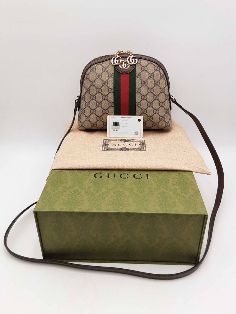 Gucci Gg Supreme Ophidia Coated Canvas Crossbody Bag Fw1224ixzsa