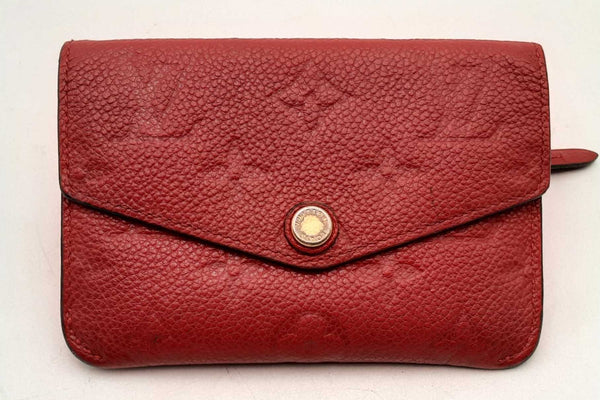 Louis Vuitton Monogram Empreinte Red Key Pouch Eb0225rxsa