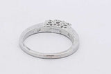 0.3cttw Diamond Ring In 14k White Gold 2.9 Grams Size 6.5 Eb0826lixsa