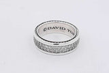 David Yurman Diamond Streamline Two Row 925 Band Ring 9g Size 8.5 Eb0326rxzsa
