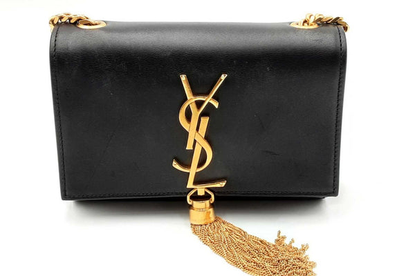 Yves Saint Laurent Black Leather Kate Tassel Crossbody Bag Eb0125oexdu