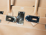 Hermes Birkin Hac 50cm Gold Epsom Palladium Duffle Bag Do1225lprxzde