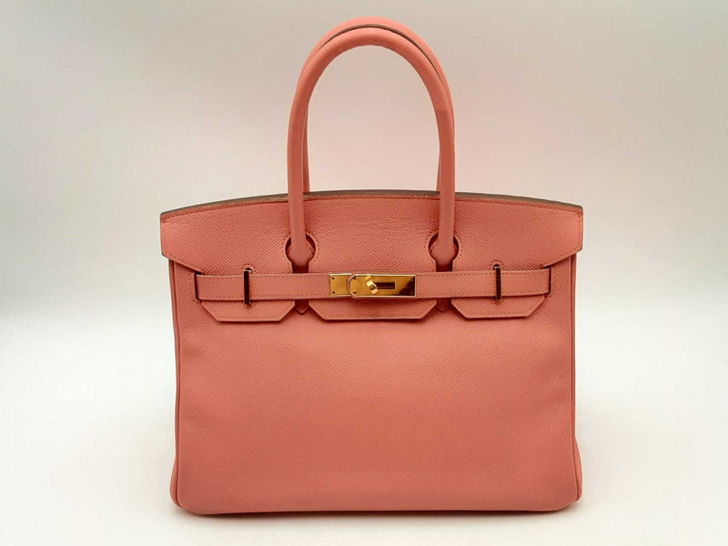 Hermès Epsom Birkin 30 Flamingo Handbag Sd0325lzrxzsa
